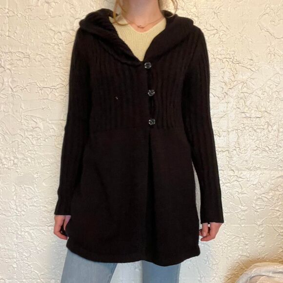 Daisy Fuentes Cardigan Knit Women's XL Black - Picture 3 of 6